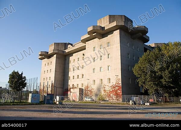 Bunker on Heiligengeistfeld, field of the Holy Spirit, Hamburg, Germany, Europe.