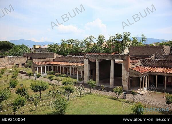 Villa of Poppea, Historic Town of Oplontis, Torre Annunziata, Campania, Italy, Europe.