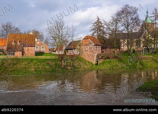 Farmhouse museum, Hamaland museum, local history museum, today kult Westmünsterland, municipal park, Vreden, Münsterland, North Rhine-Westphalia, Germany, Europe.