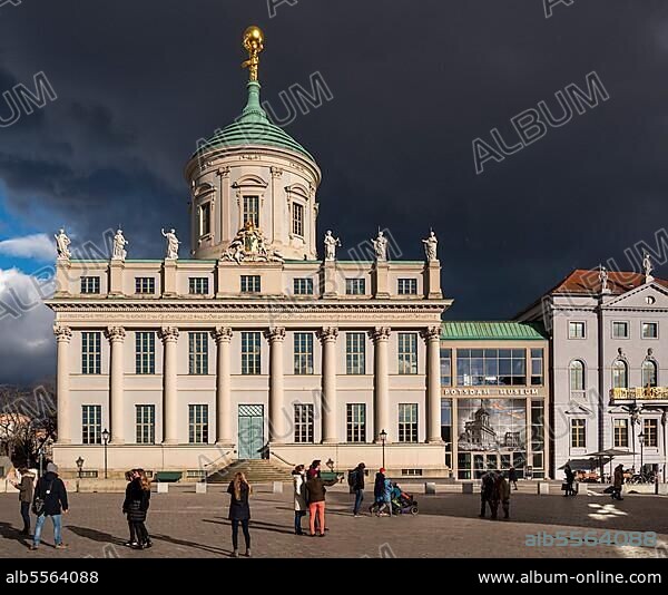 The Old Town Hall with the Museum of Art and History, Potsdam, Brandenburg, Germany, Europe.