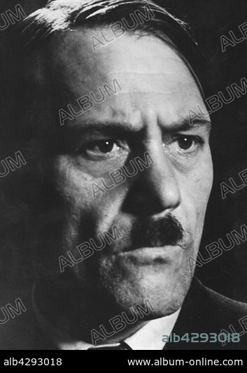 Heinrich Noll, Adolf Hitler's double. His ressemblance with the Führer proved to be a great source of trouble for him. He played this part in several theater plays.. 1950.