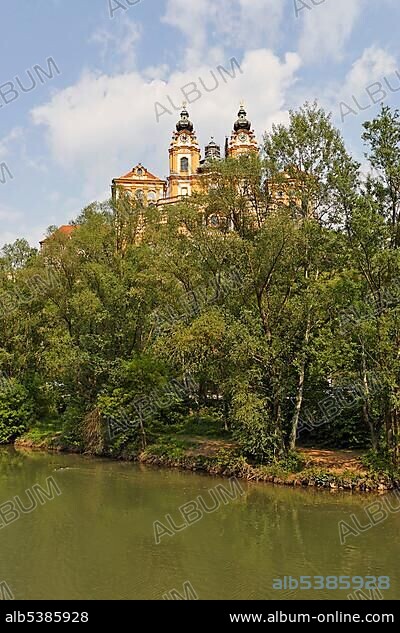 Monastery of Melk, Melk on the Danube, Lower Austria, Austria, Europe.