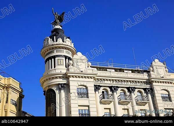 Union and the Phoenix building 1926, architect Benjamin Gutierrez Prieto, Plaza Tendillas, Cordoba, Spain, Europe.