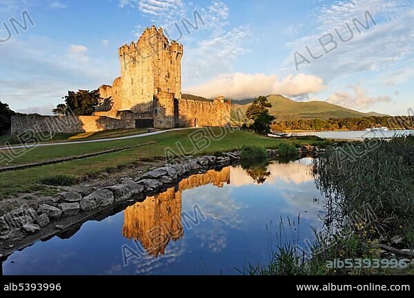 Ross castle at the Lough Lane, Killarney National Park, Killarney, Kerry, Ireland, Europe.