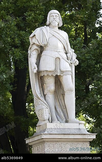 Statue of Niklas Graf Salm, in front of the Vienna city hall, Vienna, Austria, Europe.