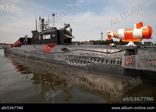 Decommissioned Russian Submarine U 461, Museum, Peenemuende, Usedom Island, Mecklenburg-Western Pomerania, Germany, Europe, PublicGround, Europe.