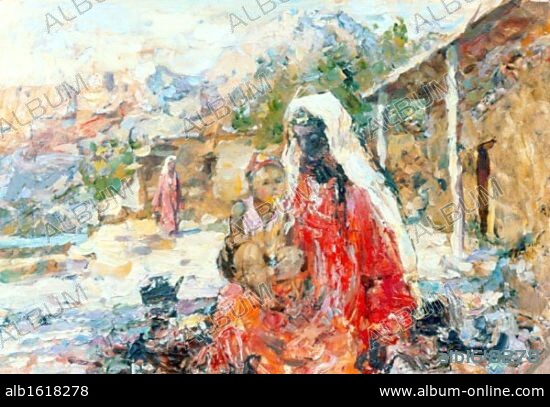 J. S. NIKOLAEV. Tajikistan, Russia by J.S. Nikolaev, 1960, Russia, Tomsk Regional Arts Museum.