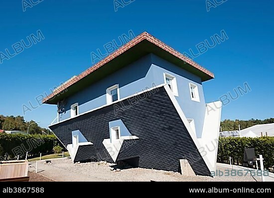 Upside Down House, The World Upside Down, Trassenheide, Usedom, Mecklenburg-Western Pomerania, Germany, Europe.
