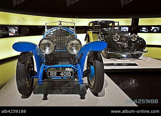 Rolls-Royce Phantom 1 from 1926 and Rolls-Royce 20-25 H.P. from 1935, BMW Museum, Munich, Upper Bavaria, Bavaria, Germany, Europe.