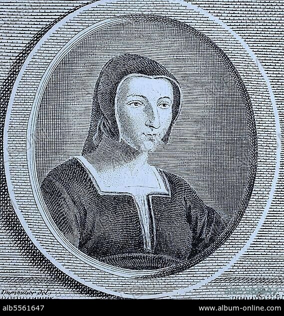 Margarete von Valois, 14. Mai 1553, 27. März 1615, auch bekannt als la Reine Margot, war Königin von Frankreich und Navarra und Herzogin von Valois, digitale verbesserte Reproduktion eines Originaldrucks von 1880.