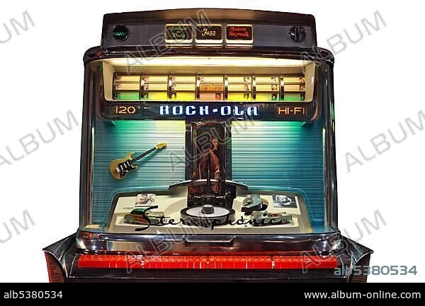 Rock-Ola Tempo Model 1468, Jukebox, 1959, detail.