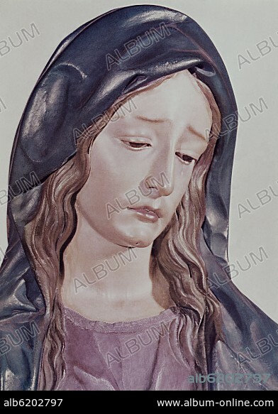 JOSE DE MORA (1655-1724). VIRGEN DOLOROSA.