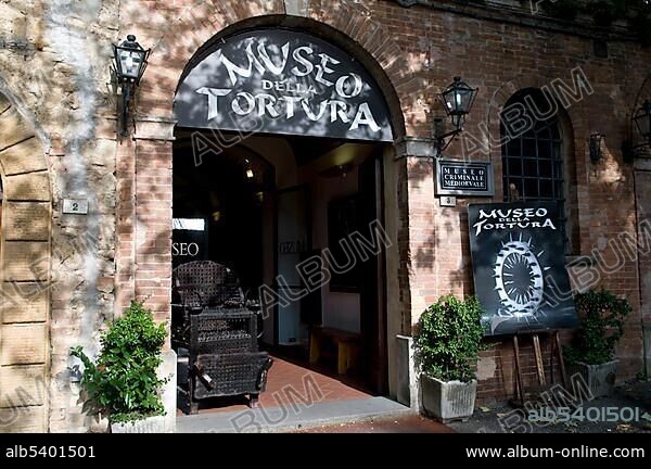 Museo della Tortura torture museum, Volterra, Tuscany, Italy, Europe.