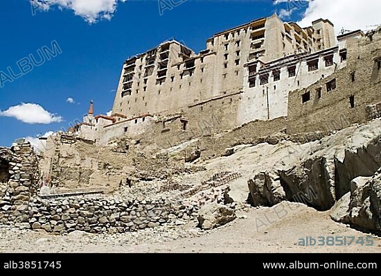 City palace in Leh, Ladakh, Jammu and Kashmir, India, Asia.