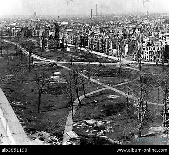 Berlin Tiergarten destroyed World War II, 1946, Berlin, Germany, Europe.