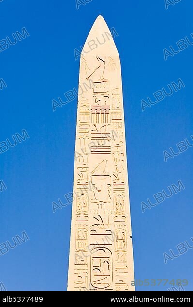 The obelisk of Hatshepsut, Karnak temple complex, Luxor, Egypt, Africa.