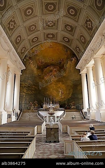 Chancel, City Church, former court church, Ludwigslust, Mecklenburg-Western Pomerania, Germany, Europe.