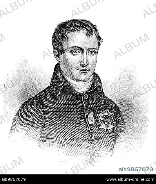 Joseph-Napoléon Bonaparte (7 January 1768 ? Italy) (28 July 1844) was the elder brother of Napoleon I of France, who made him King of Naples and Sicily (1806?1808), and later King of Spain and the Indies as Joseph I of Spain (1808?1813) . Illustration originally published in Harpers Monthly December 1879.
