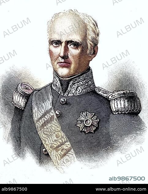 Thomas Robert Bugeaud, Marquis de la Piconnerie, duc d 'Isly, 15 October 1784, June 1849, was Marshal of France and led the conquest of Algeria, digital improved reproduction of an original 19th century print.