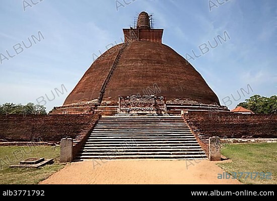 Jetavanaramaya, stupa, Sacred City of Anuradhapura, North Central Province, Sri Lanka, Asia.