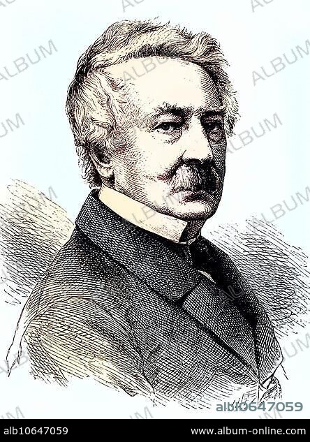 Georg Friedrich Louis Stromeyer, 1804, 1876, a German surgeon and physician general, Historical, digitally restored reproduction from a 19th century original, coloured, a German surgeon and physician general, Historical, digitally restored reproduction from a 19th century original, coloured.