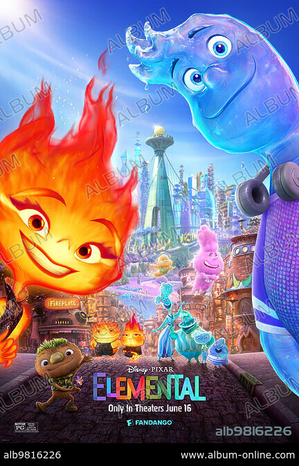 Poster of ELEMENTAL, 2023, directed by PETER SOHN. Copyright Pixar  Animation Studios / Walt Disney Pictures. - Album alb9816225