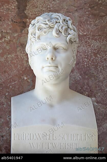 Bust of Friedrich Wilhelm von Schelling, German philosopher.