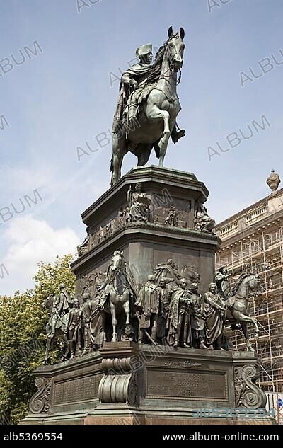Frederick the Great equestrian statue, Unter den Linden, Berlin, Germany, Europe.