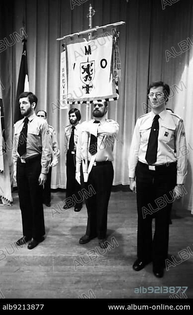 The party congress of the radical right-wing National Democratic Party of Germany (NPD) on 14.11.1976 in Frankfurt/ M, Germany, Europe.