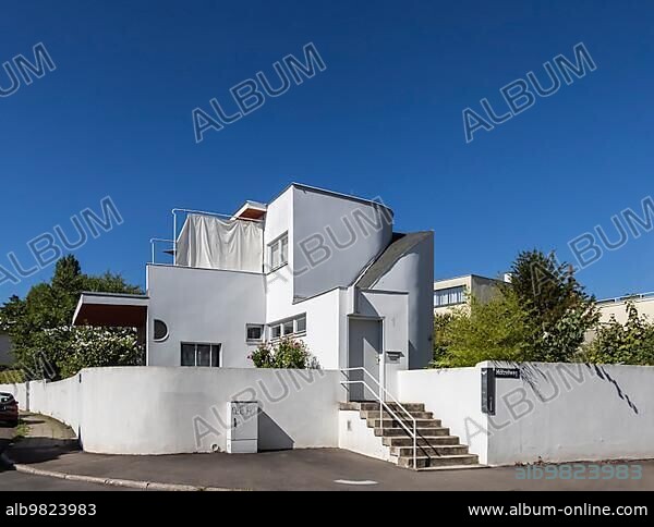 Weissenhofsiedlung Stuttgart; Werkbundsiedlung; built in 1927 by the Deutscher Werkbund by leading representatives of the New Building Movement; Hans Scharoun House; architectural monument; Stuttgart; Baden-Württemberg; Germany; Europe.
