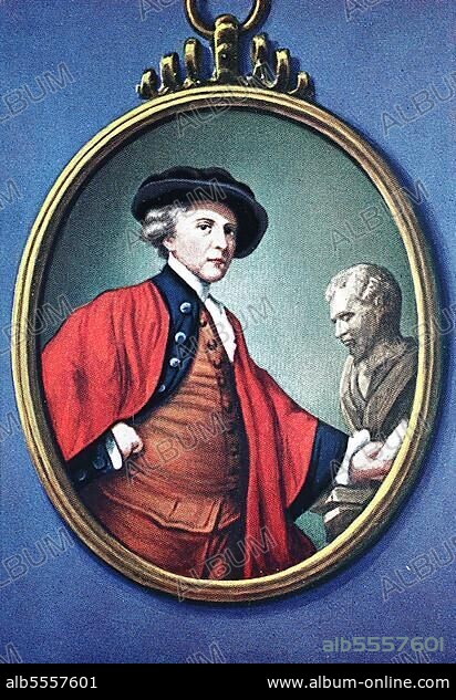 Sir Joshua Reynold, 16. Juli 1723, 23. Februar 1792, war ein englischer Maler, der sich auf Porträts spezialisierte, Historisch, digitale Reproduktion einer Originalvorlage aus dem 19. Jahrhundert.