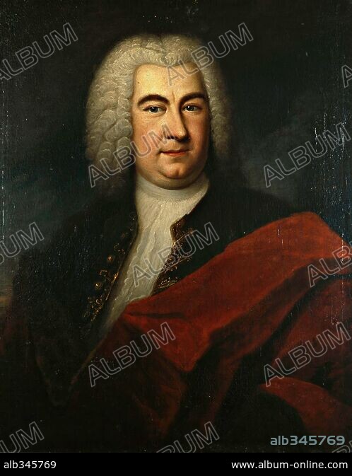 Portrait of Georg Friedrich Handel' , 77 x 63 cm. - Album alb345769