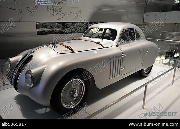 BMW 328 Mille Miglia Coupe Touring, BMW Museum, Munich, Bavaria, Germany, Europe.