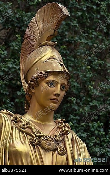 Statue of Pallas Athena, glyptotheque, Munich, Upper Bavaria, Germany, Europe.