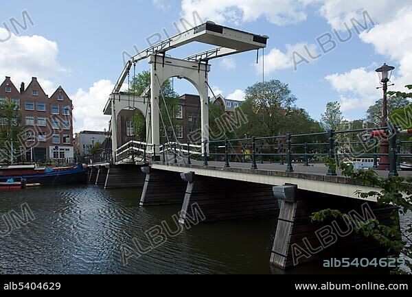 Sloterdijkbrug bridge, Prinseneiland island, Amsterdam, Holland, Netherlands, Europe.