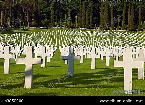 Florence American Cemetery and Memorial, 2nd World War Memorial, Florence, Tuscany, Italy, Europe.