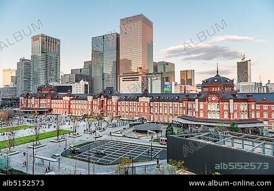 Tokyo Station, Central Station, Marunouchi Business District, Tokyo, Japan, Asia.