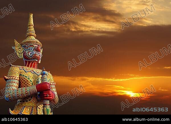 Jak, Yak, Yaksa, Teppanom, temple guardian in Thailand.