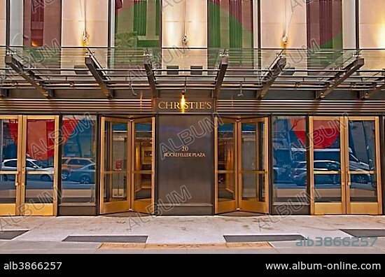 Christie's auction house, Rockefeller Plaza, Manhattan, New York City, New York, United States, North America.