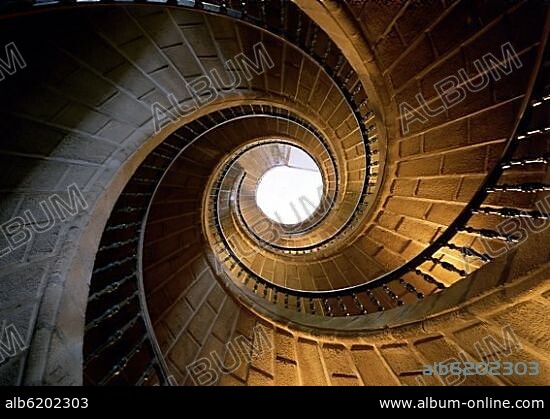 DOMINGO ANTONIO DE ANDRADE (1639-1712). ESCALERA DE CARACOL -.