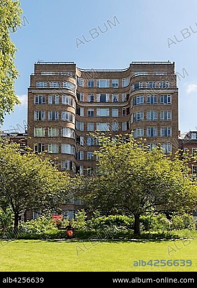 Art deco residential building Florin Court aka Whitehaven Mansions residence of Hercule Poirot, Charterhouse Square, London, England, United Kingdom, Europe.