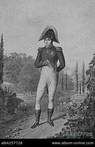 Jerome-Napoleon Bonaparte, born Girolamo Buonaparte, 15 November 1784, 24 June 1860, 1850, woodcut, France, Europe.
