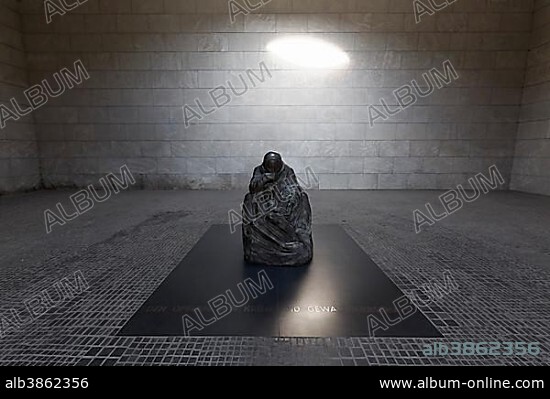 Sculpture Mother with Dead Son by Käthe Kollwitz, Neue Wache, Memorial of the Federal Republic of Germany for the Victims of War and Tyranny, Berlin, Brandenburg, Germany, Europe.