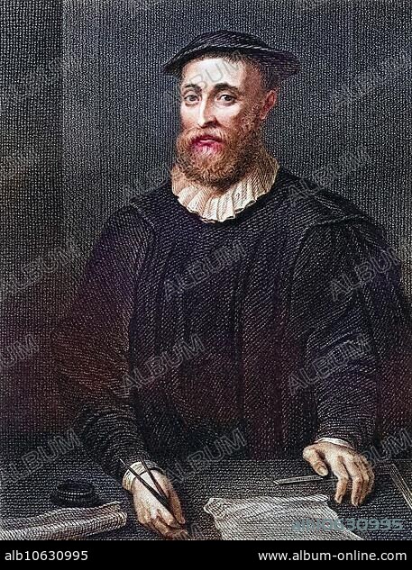 John Knox (ca. 1514-1572) . Leader of the Scottish Reformation. From the book Lodges British Portraits, published in 1823, Historical, digitally restored reproduction from a 19th century original, Record date not stated.