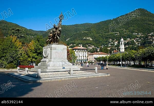 Monumento ai Caduti Memorial, Cernobbio, Como province, Lake Como, Italy, Europe.