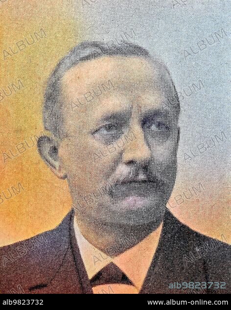 Adolf Matthias; born 16 June 1844 in Mieste; Altmark; Saxony; Germany; died 30 March 1918; was a German genealogist; heraldist and publicist; Historical; digitally restored reproduction from a 19th century original; Europe.