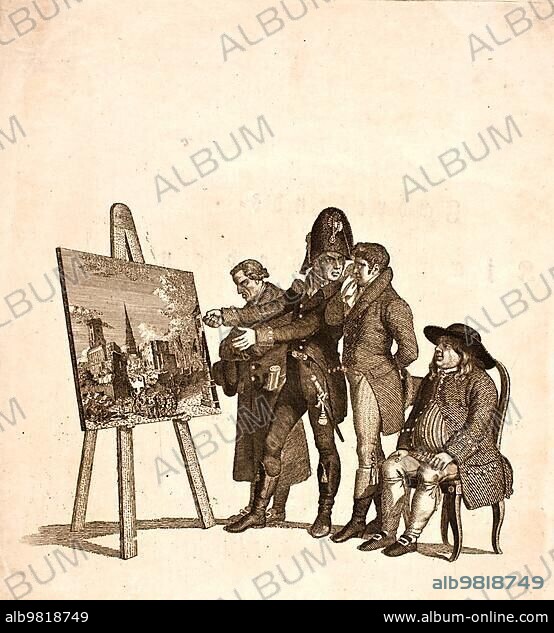 The four temperaments; the four different temperaments; documented on human types. The four temperaments are the sanguine; the choleric; the phlegmatic and the melancholic temperament; 1767; Germany; Historical; digitally restored reproduction from a 19th century original; Europe.