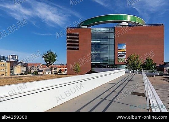 Entrance to Aarhus Art Museum, ARoS, Aarhus, Denmark, Europe.