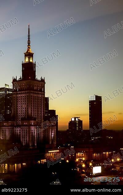 Palace of Culture and Science in Warsaw Poland.