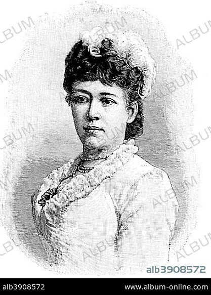 Bertha Felicitas Sophie Freifrau von Suttner, Baroness Bertha von Suttner, Countess Kinsky von Wchinitz und Tettau, 9 June 1843, 21 June 1914, was an Austrian-Bohemian pacifist and novelist,i n 1905, she was awarded the Nobel Peace Prize as the first woman, woodcut, Germany, Europe.